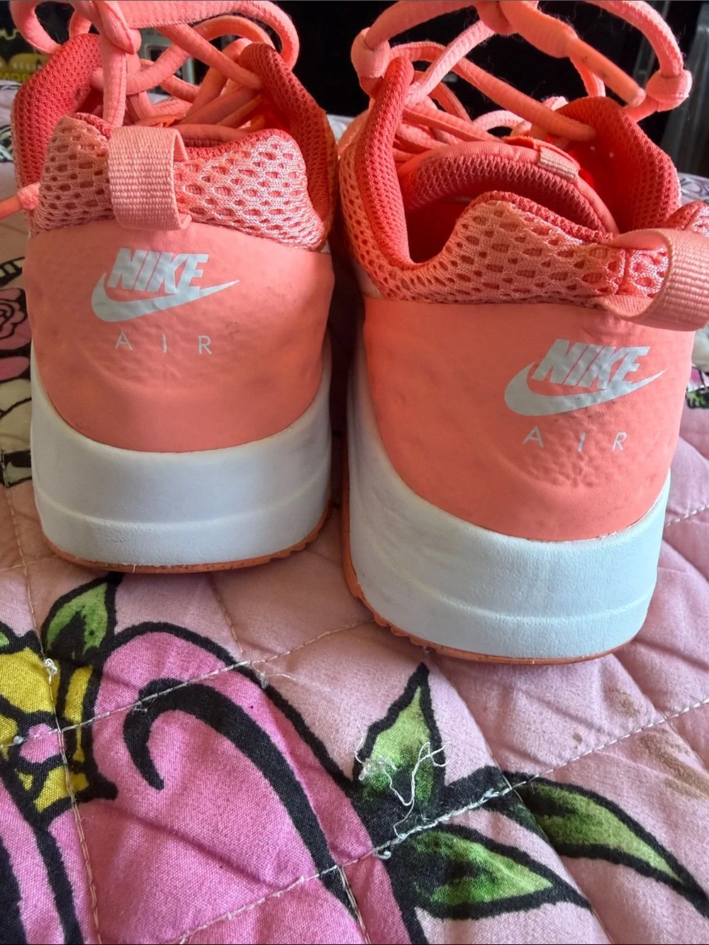 Nike Women's Coral peachy Pink Mesh Running Sneakers